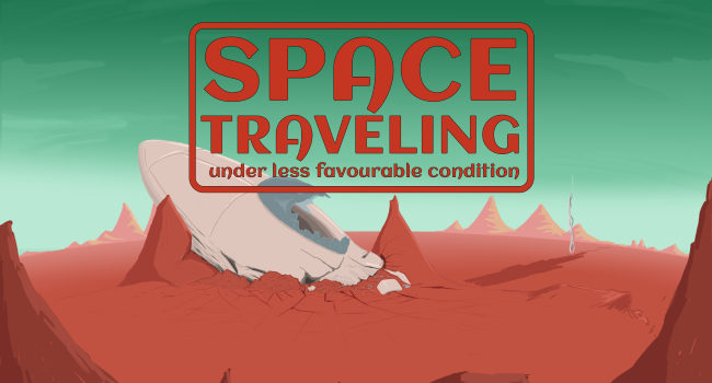 Space Traveling Under Less Favourable Condition - Title Screen